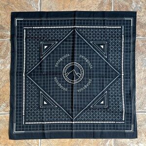 Patagonia Bandana, Mountain Grid Black